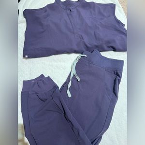 Women’s Figs Scrubs Set - Purple Shadow